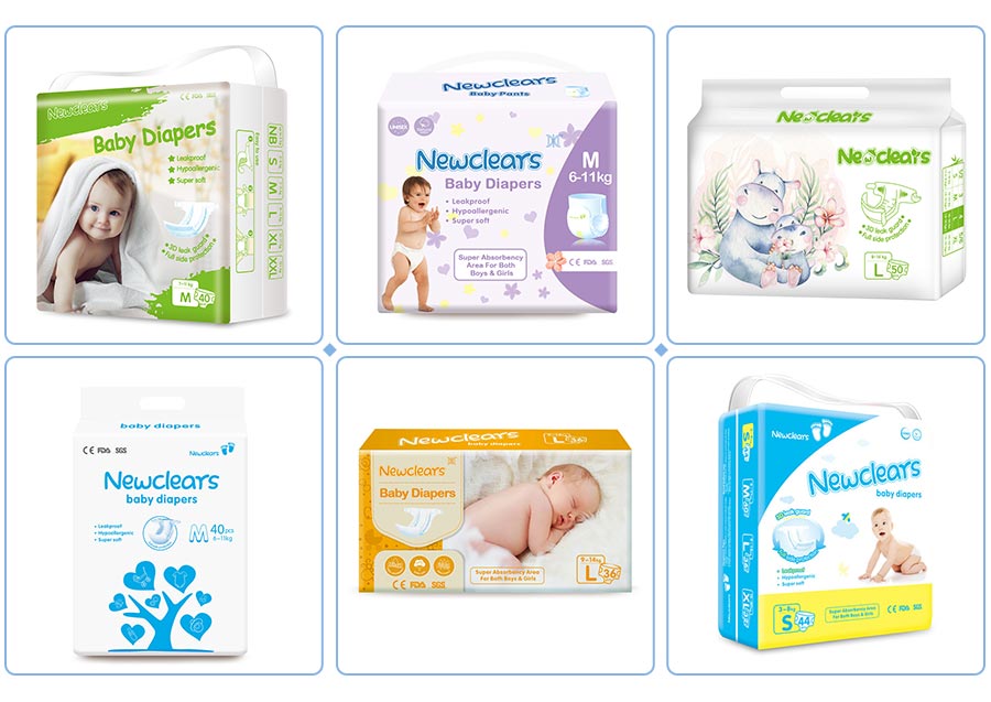 Package for baby pull up diapers for toddlers