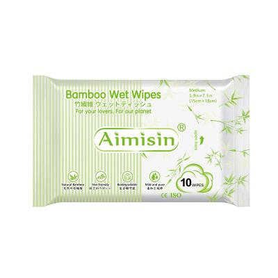 bamboo biodegradable soft baby wet wipes