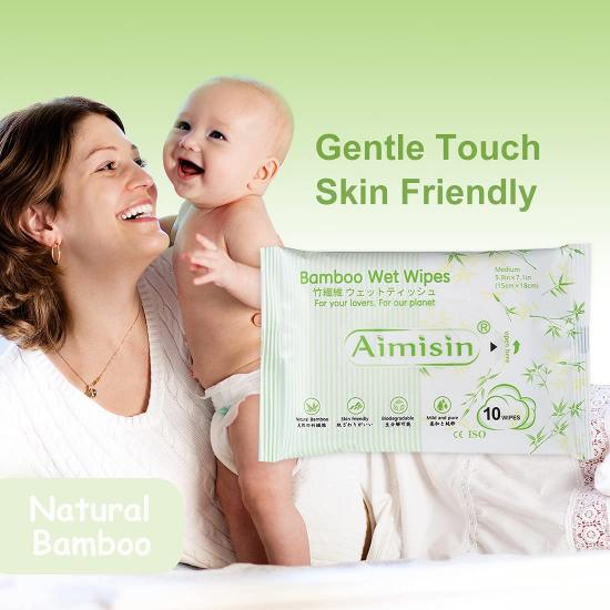 Eco friendly Natural Bamboo Baby Wipes